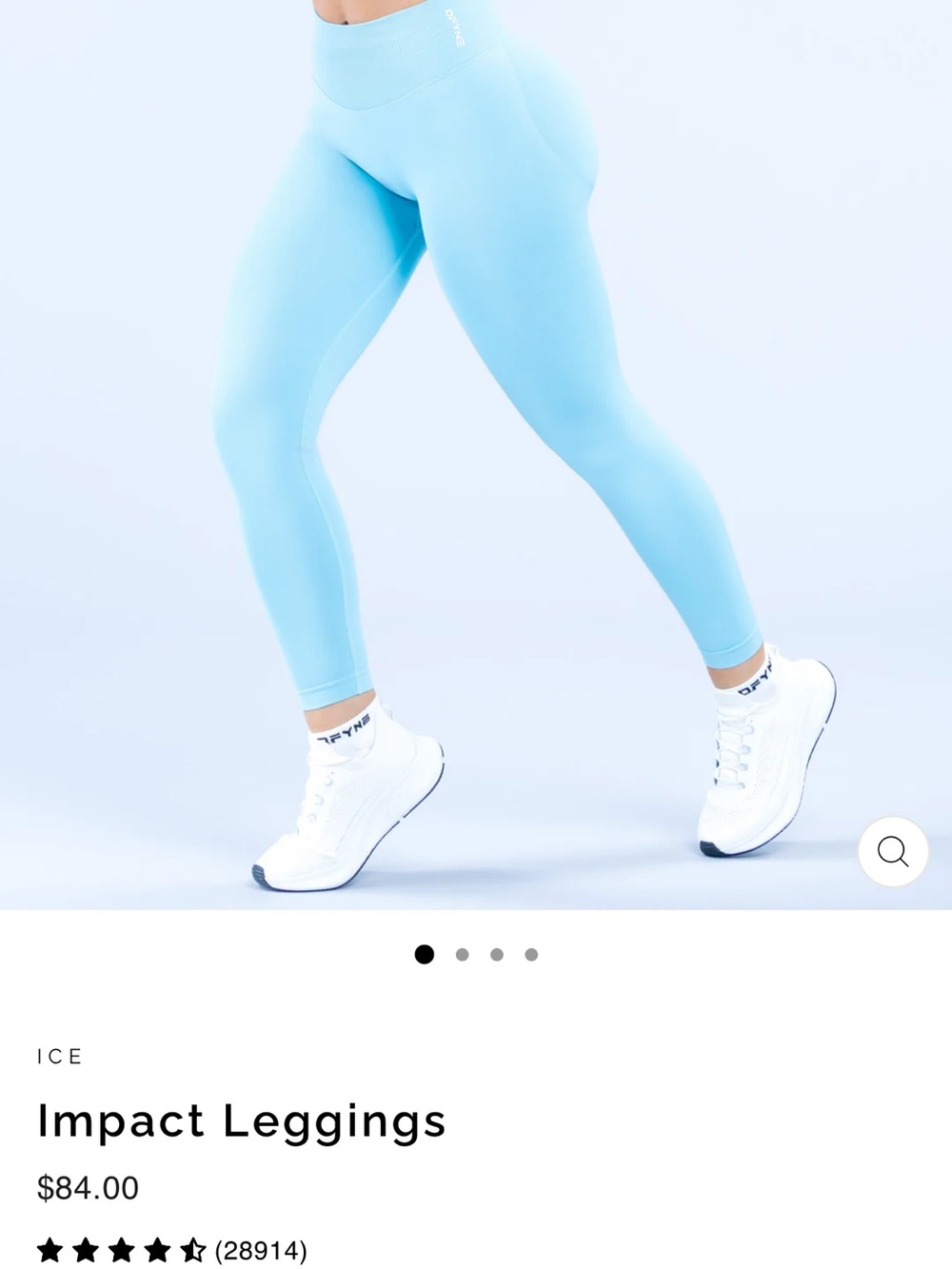 DFYNE Turquoise Seamless Leggings